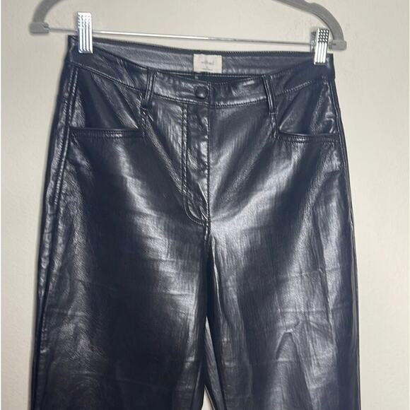 ARITZIA‎ WILFRED CABARET VEGAN LEATHER BLACK PANT SIZE 6 - Picture 11 of 14